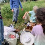 Decouvrir la richesse de la nature en pique-nique ( la récolte du miel).